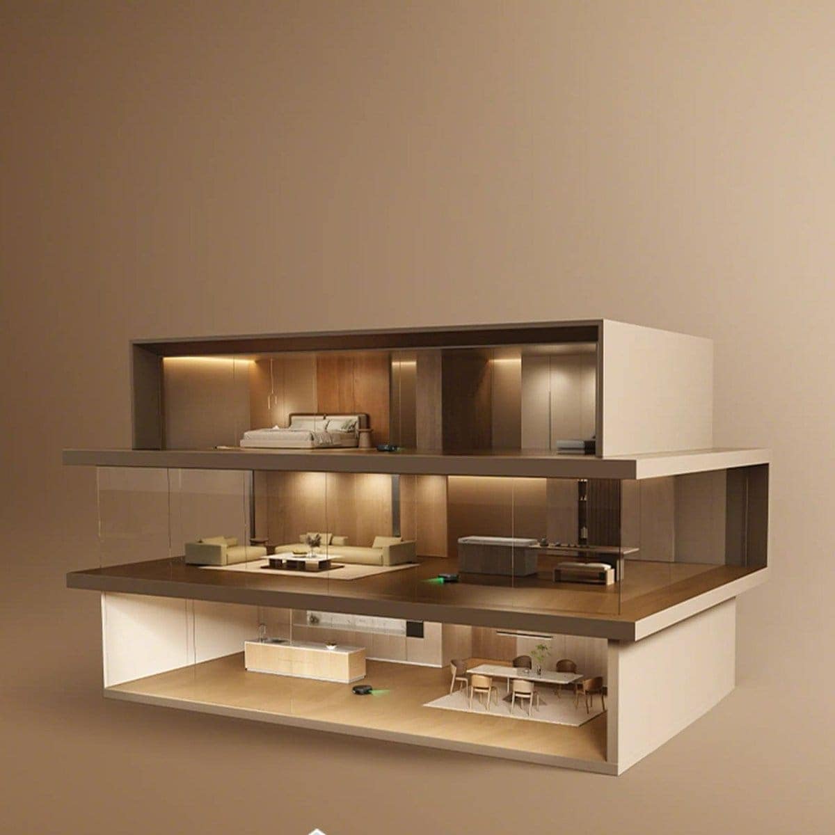 3D map of a home built by ClearView&trade; Pro LiDAR on the Roomba&reg; Max 875 Combo robot